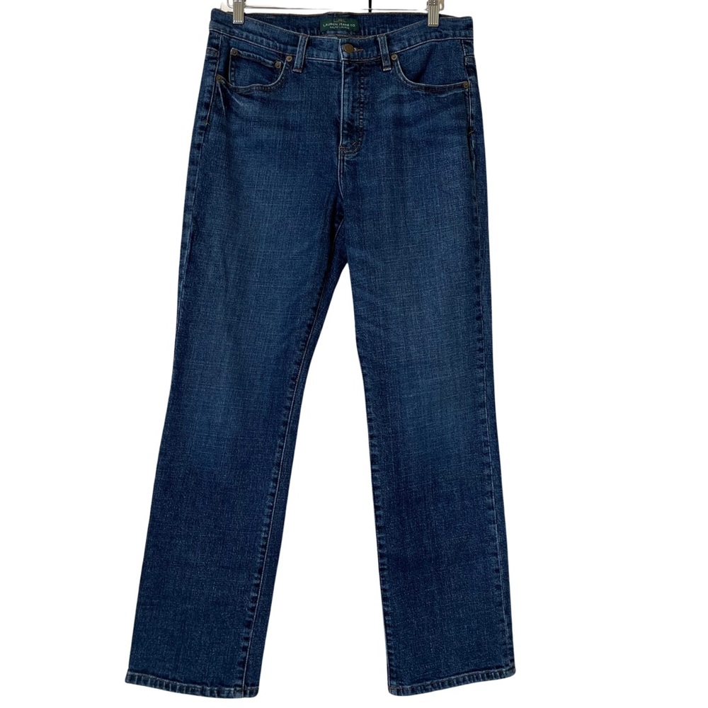 LRL Ralph Lauren Jeans Straight Leg Women's Blue Denim Jeans Size 12